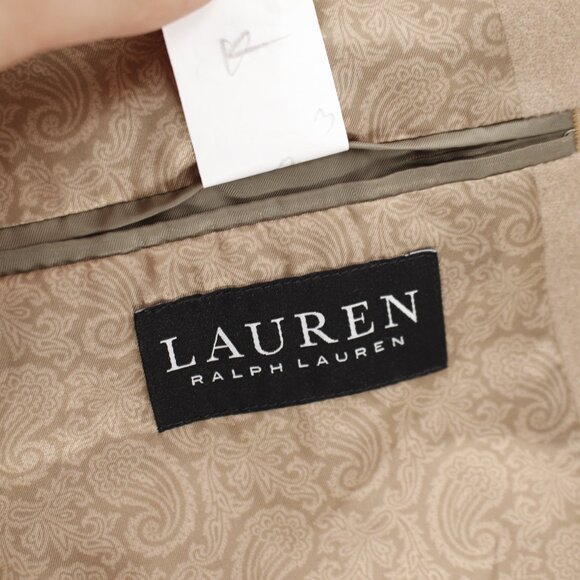 Lauren ralph Lauren sport coat mens 44R two button wool silk cashmere camel - Picture 15 of 15